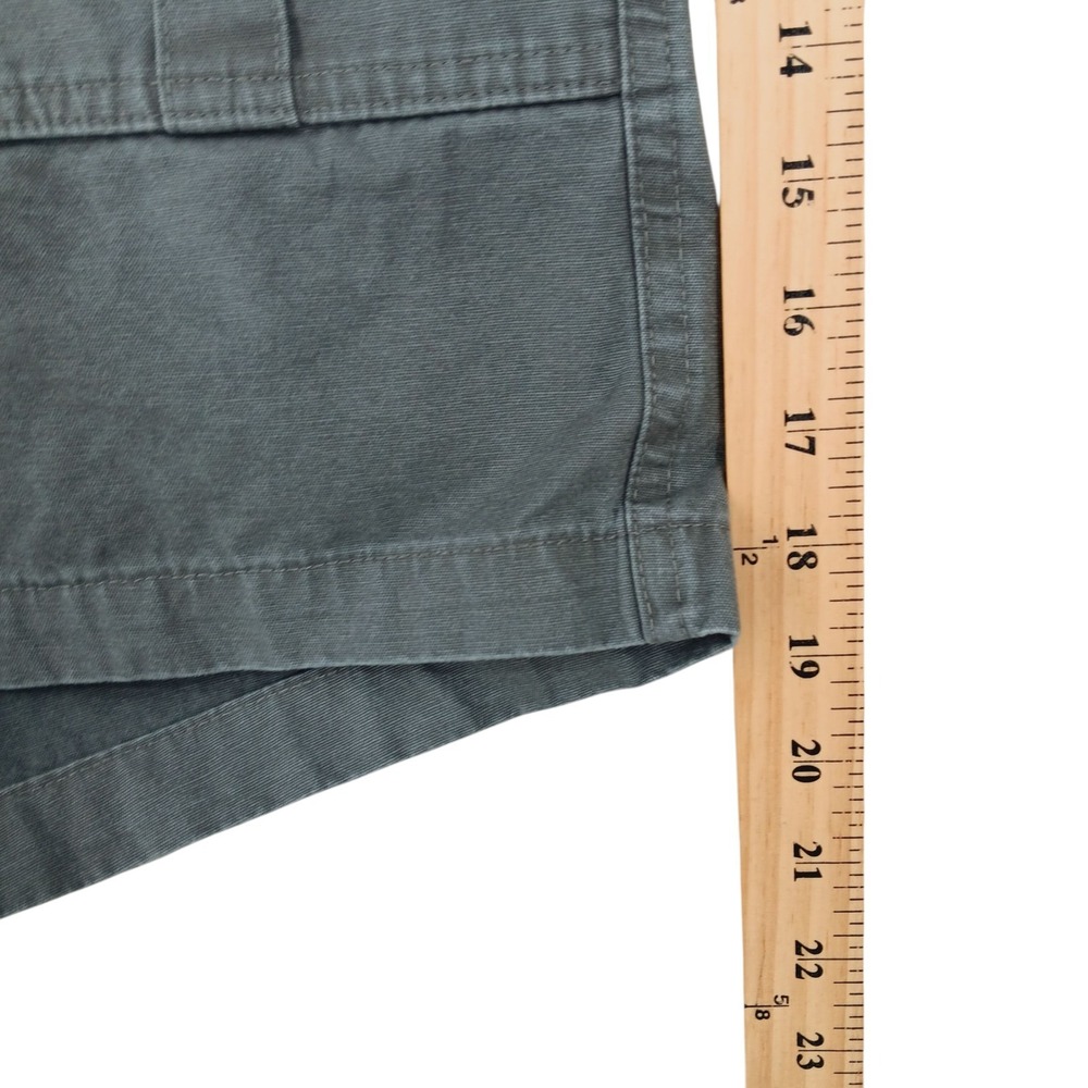 Weekender Cargo Shorts Mens 41 (Tag 42) x 7" Grey Canvas Elastic Waist Gorpcore - Picture 7 of 8